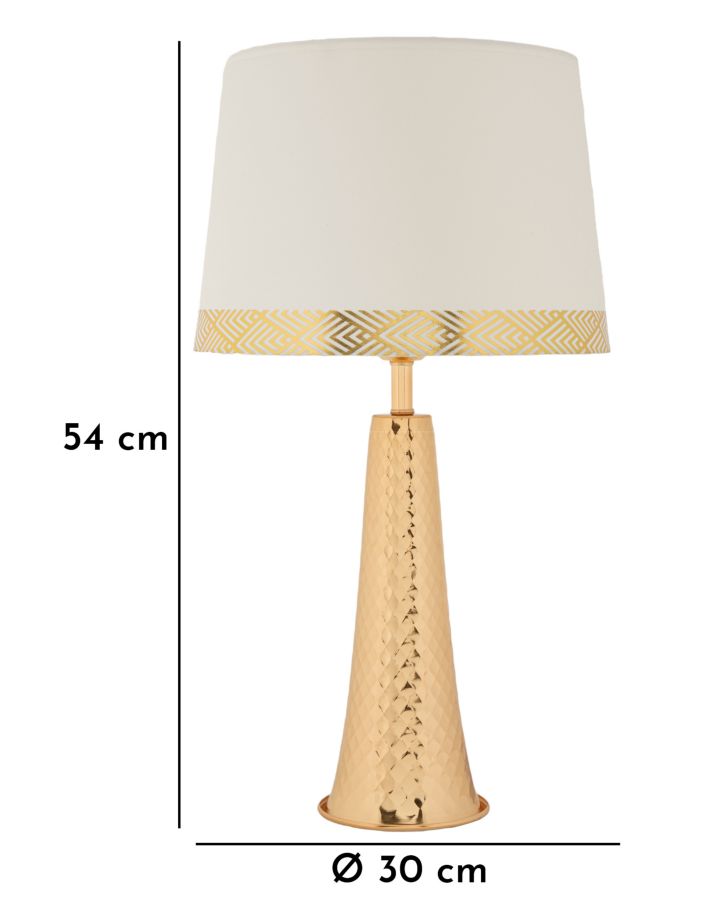 TOWER TABLE LAMP GOLD CM Ø 30x54 - slika 7