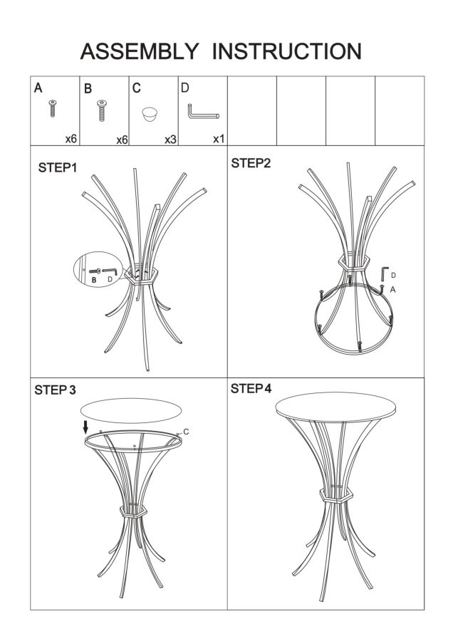 TABLE HIGH SHANTY CM Ø40X81 - slika 8