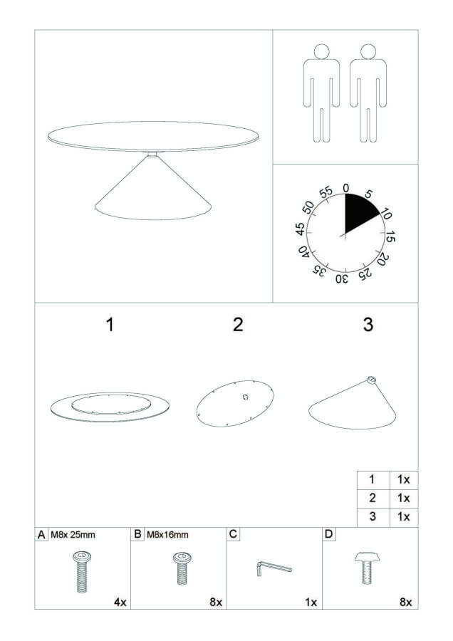 DINING TABLE SPACE CM 180X90X73 - slika 10