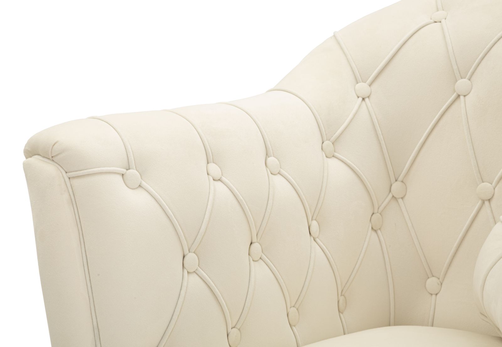 BUDAPEST ARMCHAIR CREAM WITH CUSHION CM 88X83X91 - slika 6