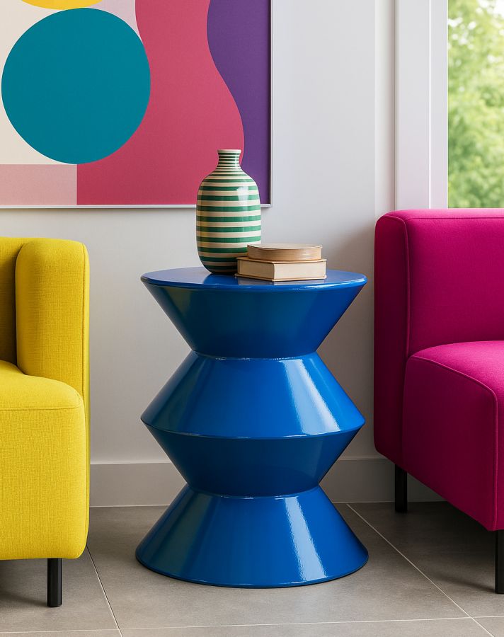 ZAG END TABLE BLUE CM Ø 37,5X45 - slika 5