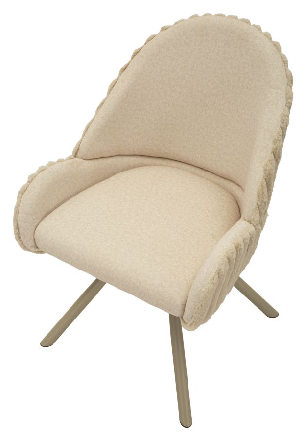 SEDIA STOCCOLMA -A-CREMA SET 2 PZ CM 58X53X85 - slika 4