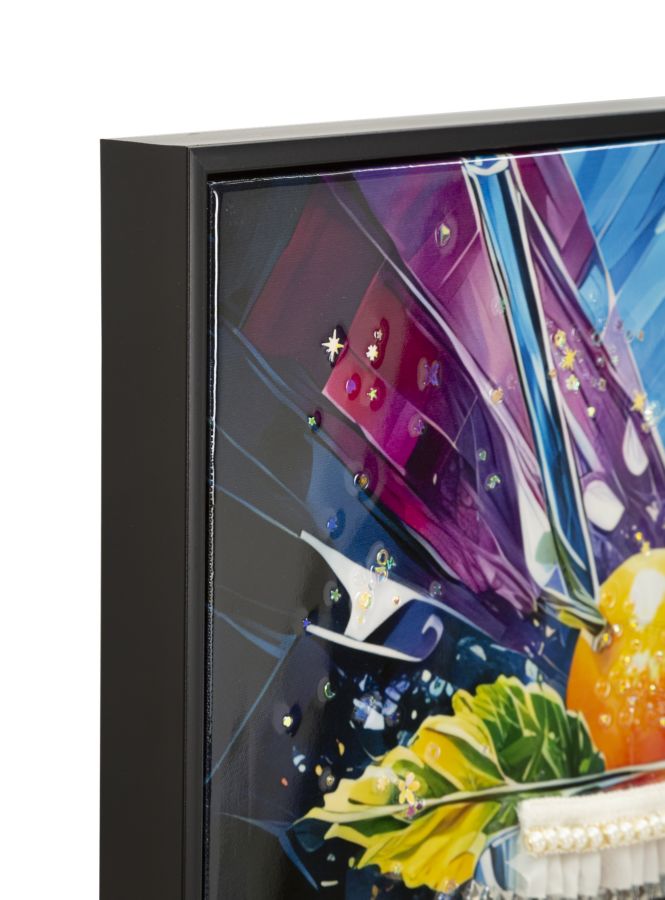 PRINTING ON CANVAS COCKTAIL LAQUARED WITH FRAME -A- CM 62X3,5
X92 - slika 2