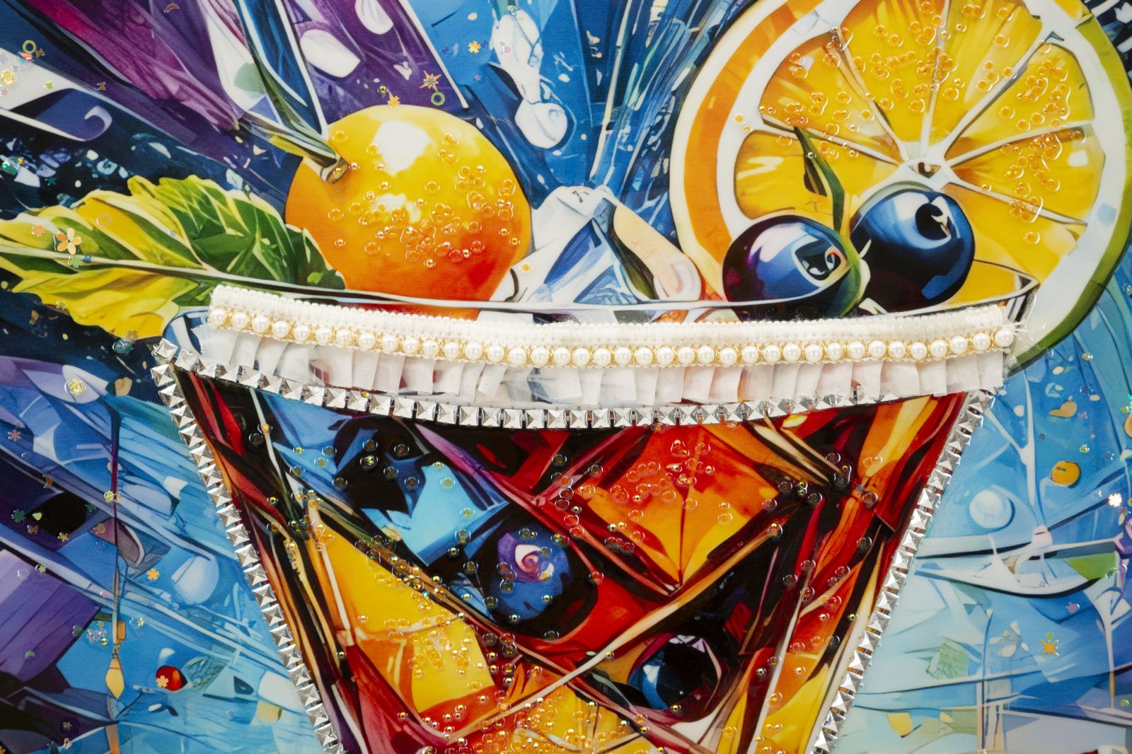 PRINTING ON CANVAS COCKTAIL LAQUARED WITH FRAME -A- CM 62X3,5
X92 - slika 3