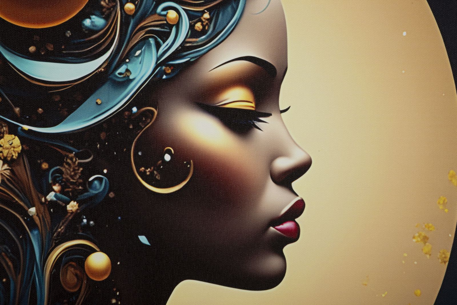 PRINTING ON CANVAS WITH LED MINERVA LAQUARED WITH FRAME -A- CM 60X3,5
X90 - slika 2