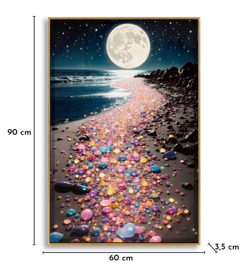 PRINTING ON CANVAS COLORS LAQUARED WITH FRAME -A- CM 60X3,5
X90 - slika 6