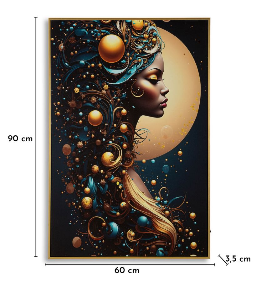 PRINTING ON CANVAS WITH LED MINERVA LAQUARED WITH FRAME -A- CM 60X3,5
X90 - slika 9