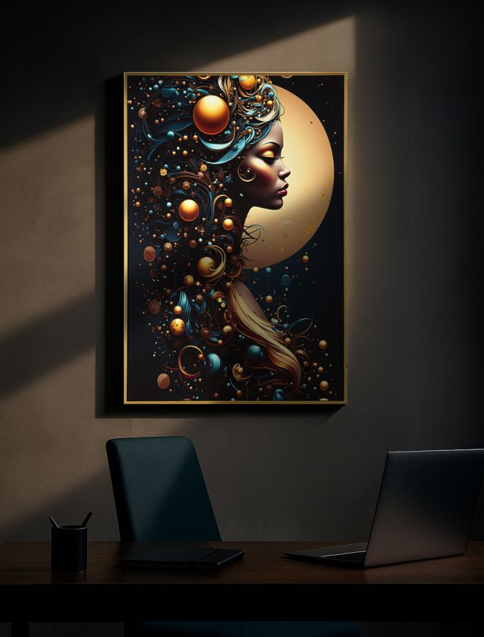 PRINTING ON CANVAS WITH LED MINERVA LAQUARED WITH FRAME -A- CM 60X3,5
X90 - slika 7