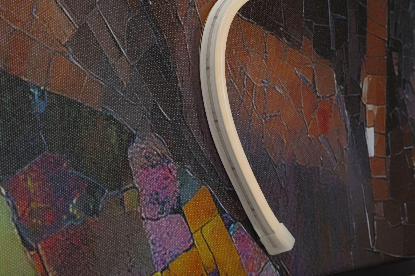 PRINTING ON CANVAS WITH LED AFRO CM 60X3,5X90 (3D ACRILIC APPLICATION) - slika 4