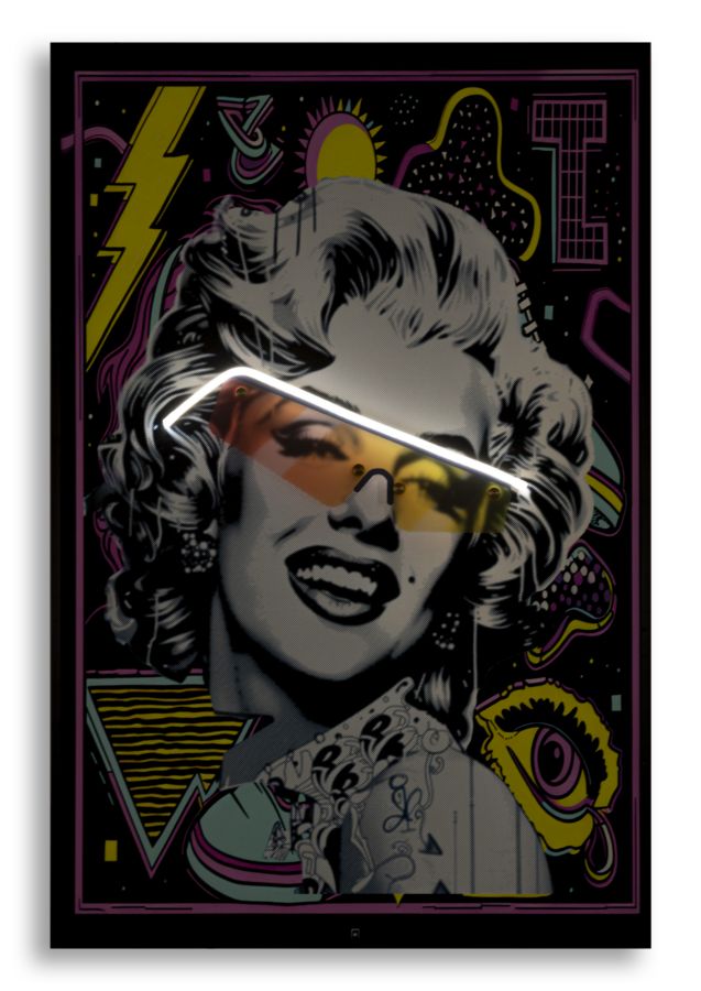 PRINTING ON CANVAS WITH LED MARILIN CM 60X3,5X90 (3D ACRILIC APPLICATION) - slika 5