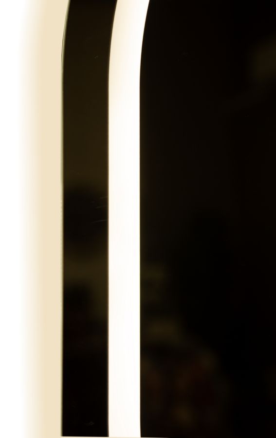 LED WALL MIRROR SIMPLE OVAL CM 60X3,5X80 (3 COLOR LIGHT) - slika 5