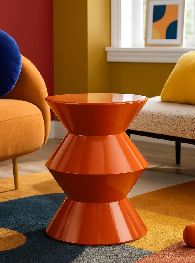 ZAG END TABLE ORANGE CM Ø 37,5X45 - slika 5