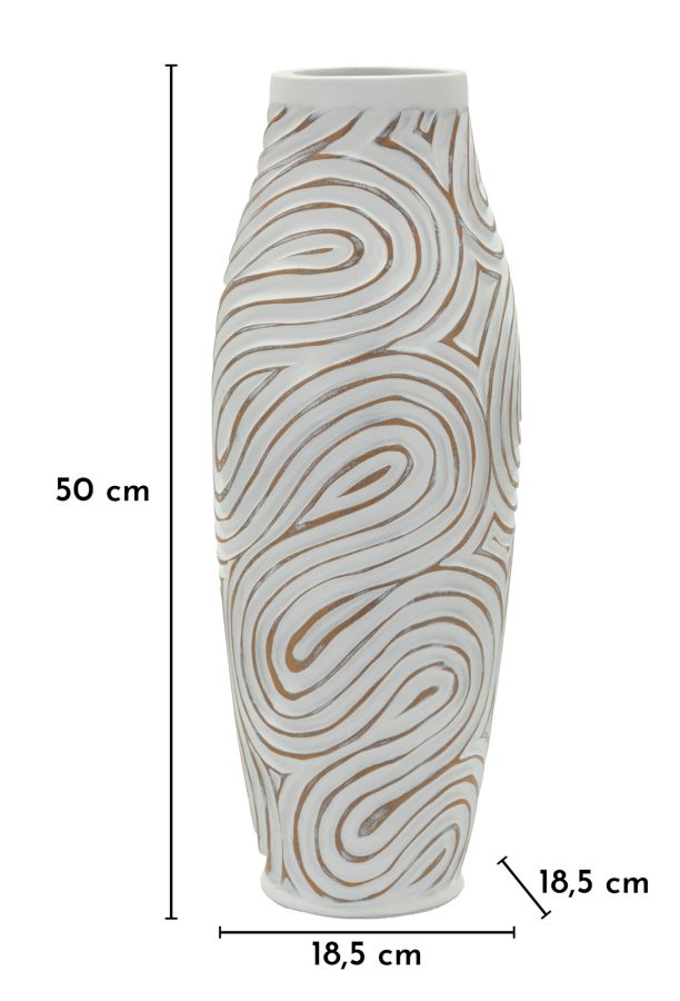 OBLIX RESIN VASE CM Ø 18,5X50 (HOLE CM Ø 9) - slika 6