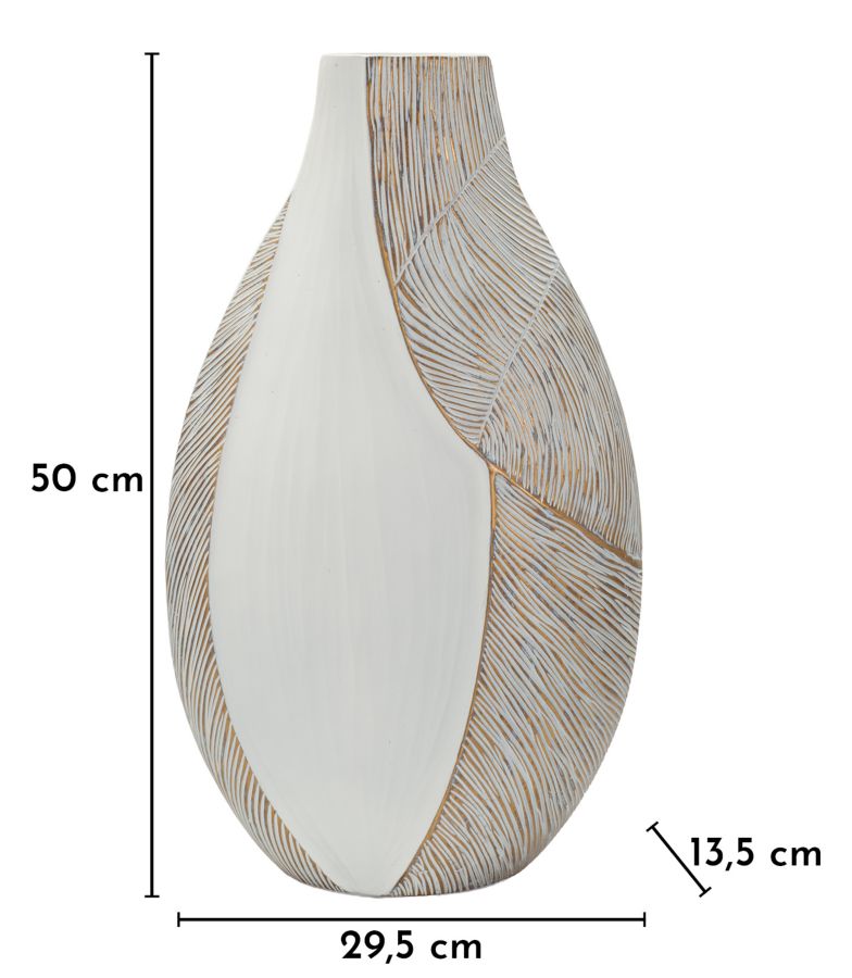 HO CHI MINH RESIN VASE CM 29,5X13,5X50 (HOLE CM 8X5) - slika 6