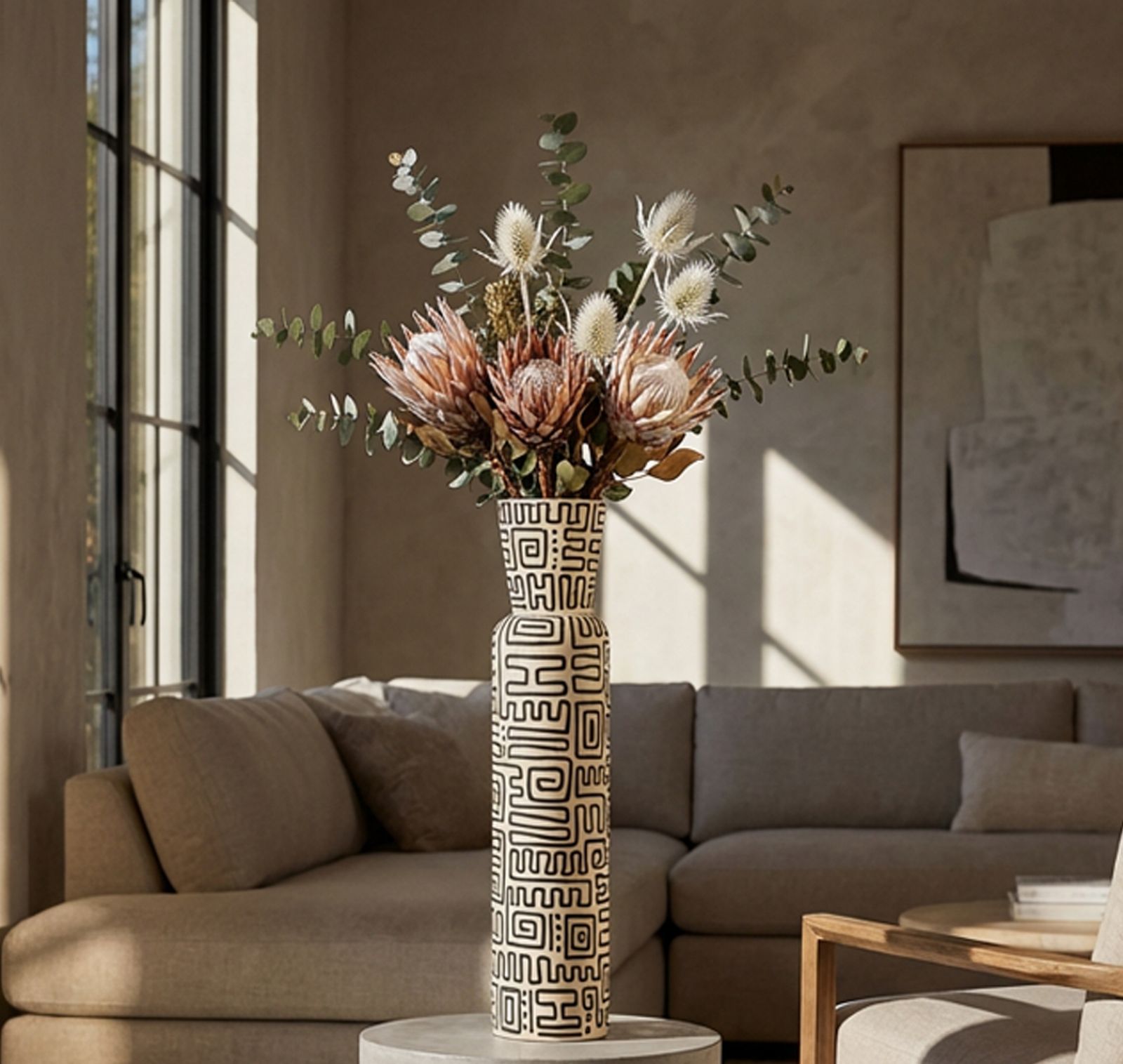 NAIROBI RESIN VASE CM Ø 15,5X65 (HOLE CM Ø 11,5) - slika 5