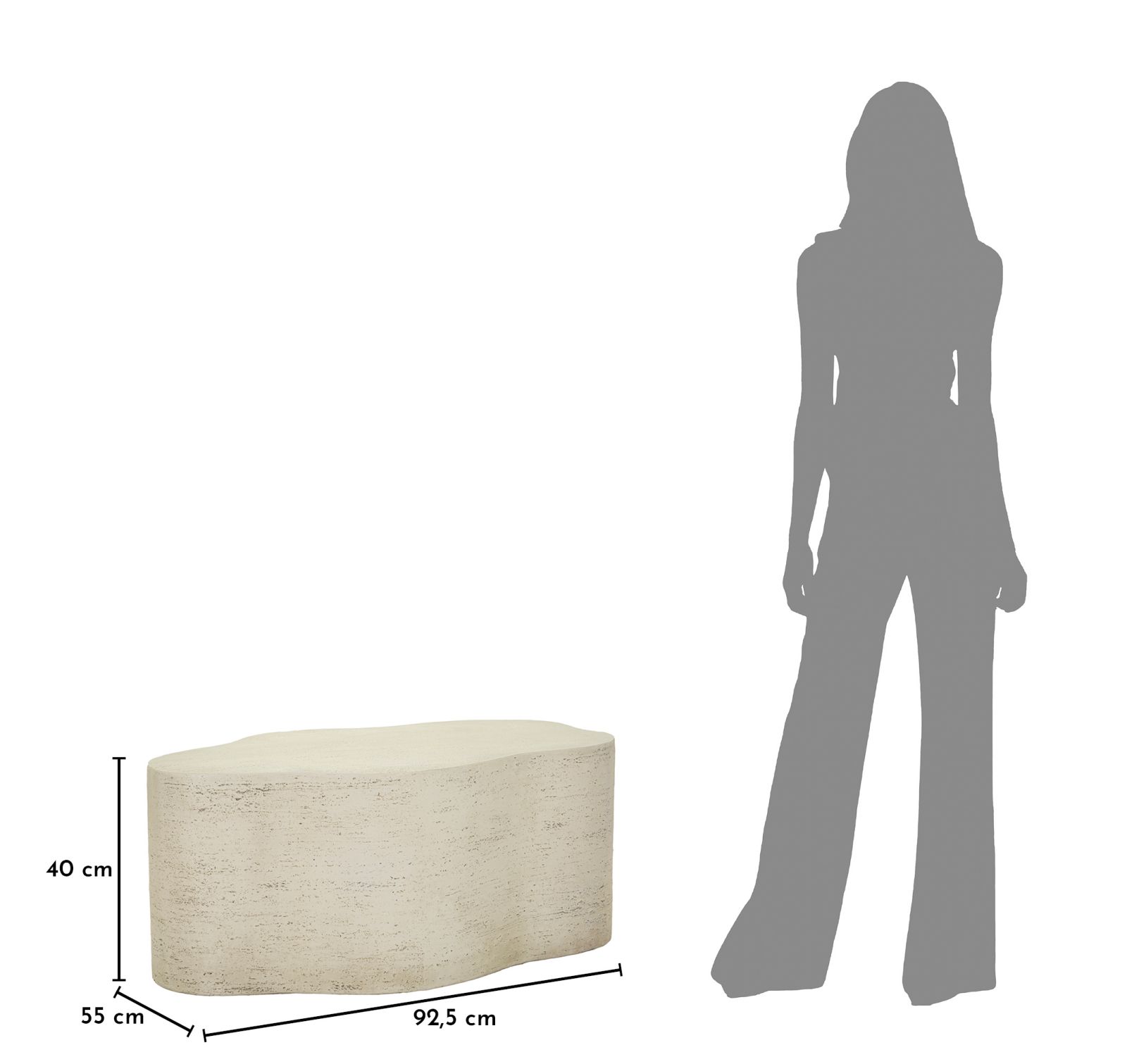 CLOUD COFFEE TABLE CM 92,5X54,8X40 - slika 10