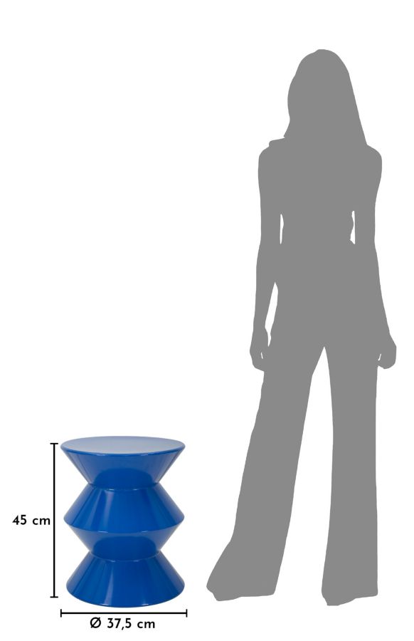 ZAG END TABLE BLUE CM Ø 37,5X45 - slika 6
