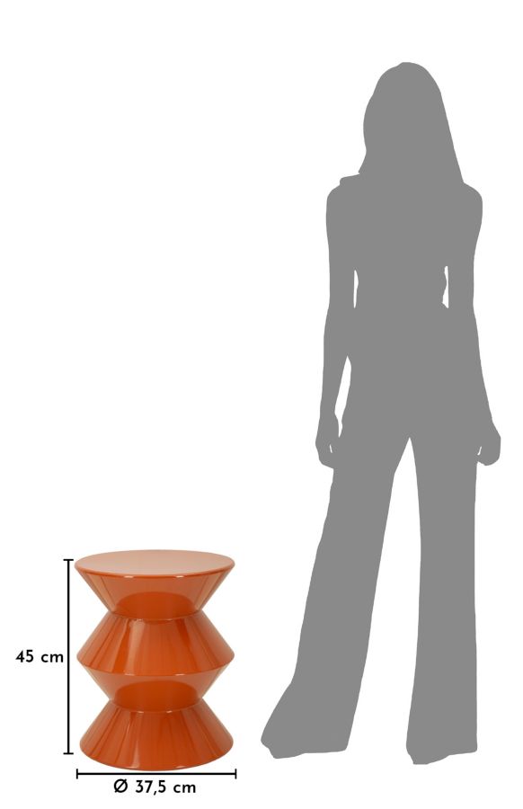 ZAG END TABLE ORANGE CM Ø 37,5X45 - slika 6
