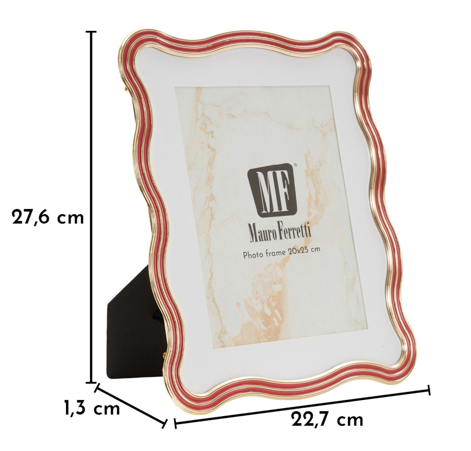 PHOTO FRAME ELIZABETH RED CM 22,7X1,3X27,6 (INSIDE SIZE CM 20X25) - slika 6