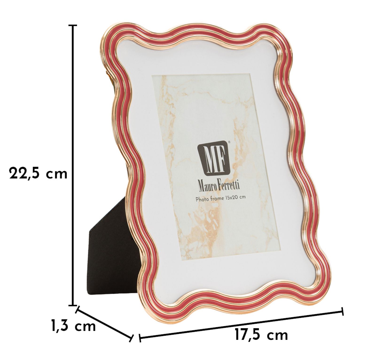 PHOTO FRAME ELIZABETH RED CM 17,5X1,3X22,5 (INSIDE SIZE CM 15X20) - slika 6