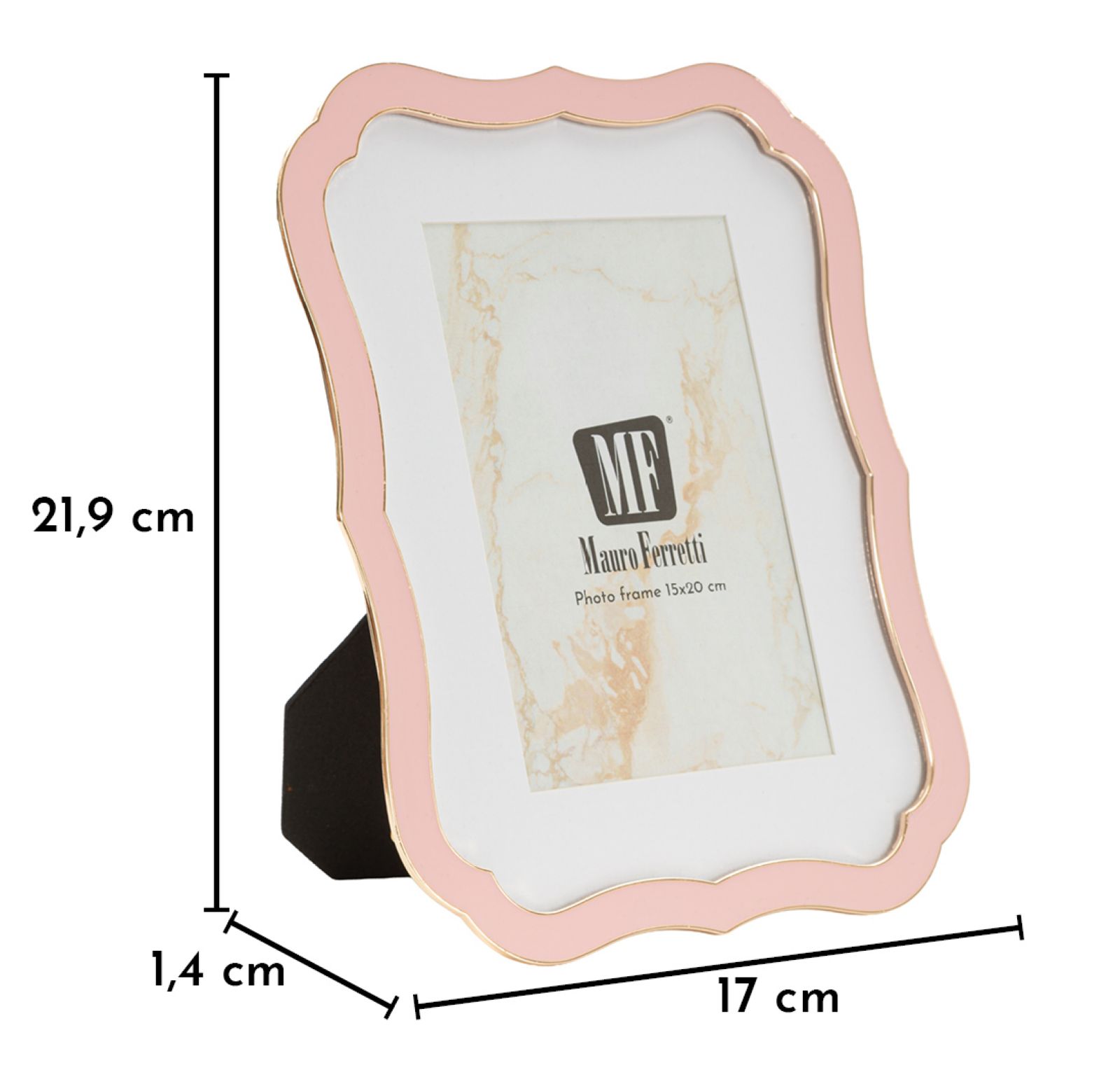 PHOTO FRAME MARGOT PINK CM 17X1,4X21,9 (INSIDE SIZE CM 15X20) - slika 6