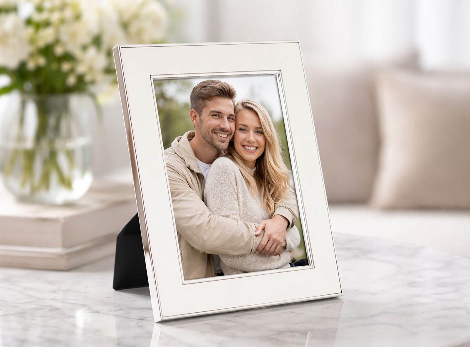 PHOTO FRAME MOLLY WHITE CM 16,X1,6X21,5 (INSIDE SIZE CM 12,5X17,5) - slika 5