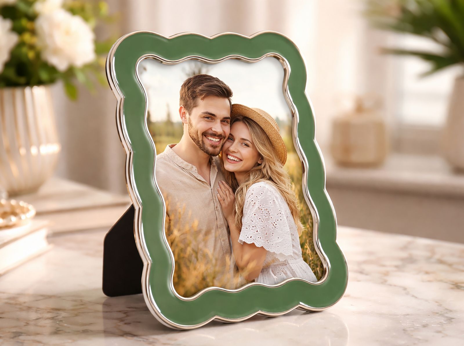 PHOTO FRAME CHARLOTTE GREEN CM 15,7X1,3X21,10 (INSIDE SIZE CM 12,5X17,5) - slika 5