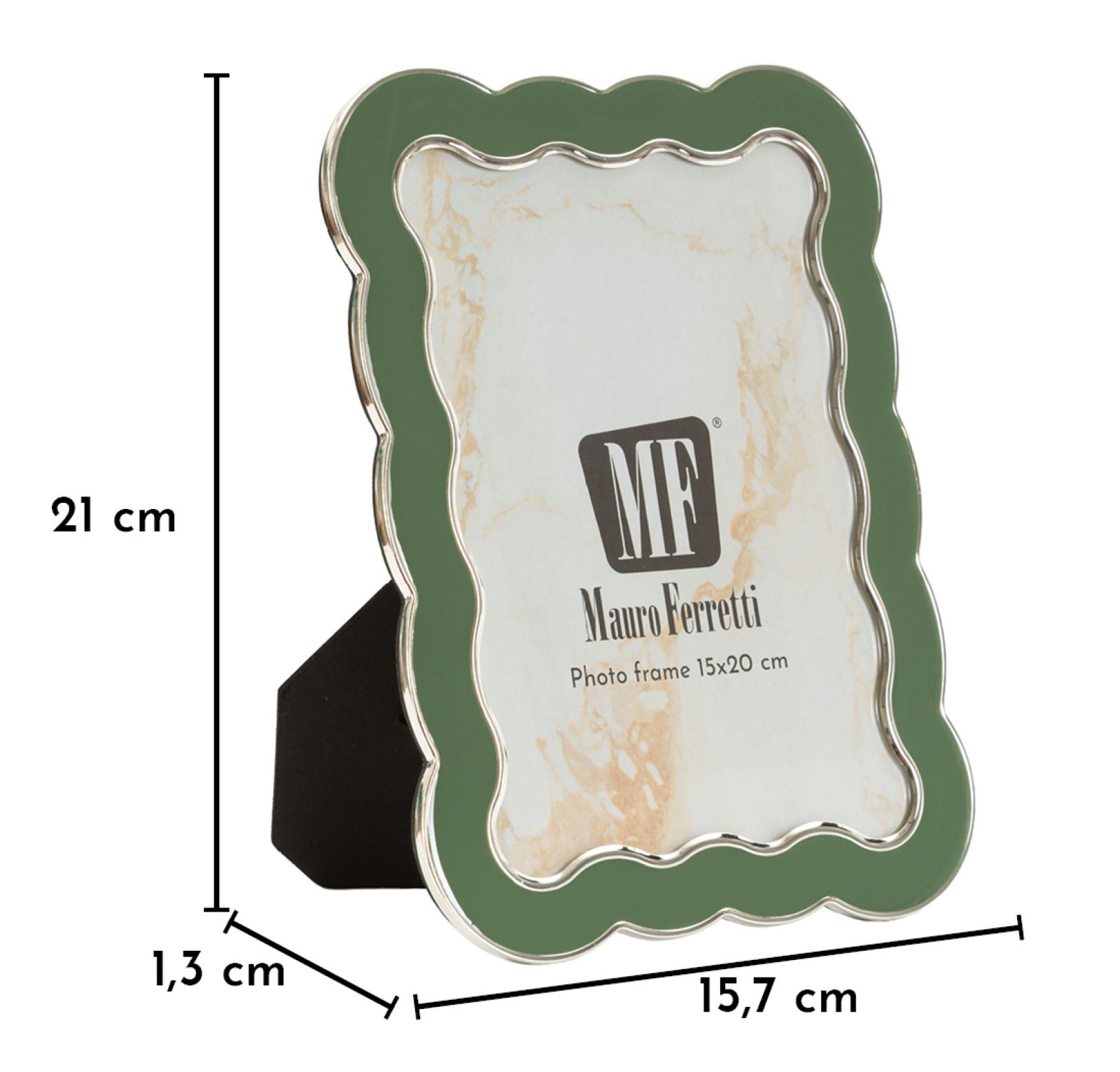 PHOTO FRAME CHARLOTTE GREEN CM 15,7X1,3X21,10 (INSIDE SIZE CM 12,5X17,5) - slika 6