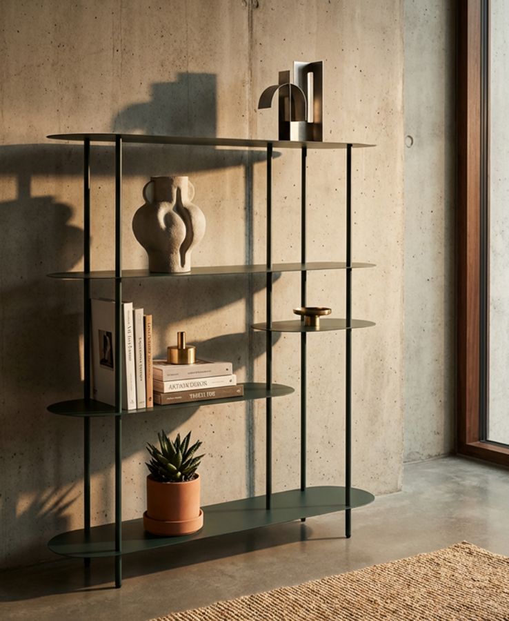SATURN BOOK SHELF DOVE TEALCM 118X31X139 - slika 8