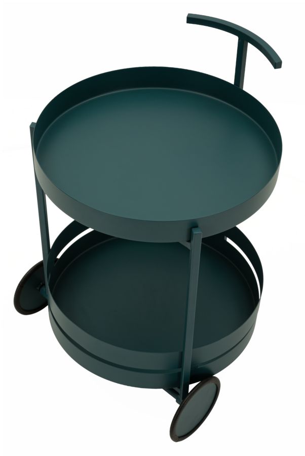 SATURN BAR CART DOVE TEAL CM 40X49,5X61 - slika 4