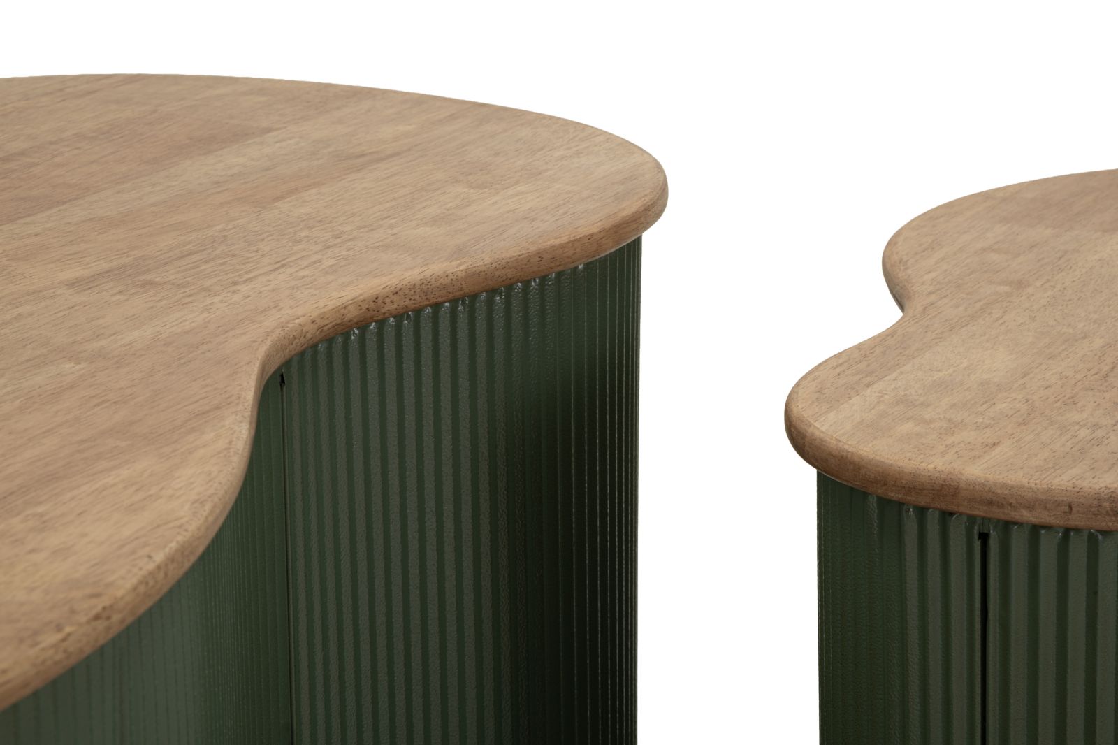 FRANKFURT COFFEE TABLE GREEN SET 2 PCS CM 87X53X32-50X35X28 - slika 5