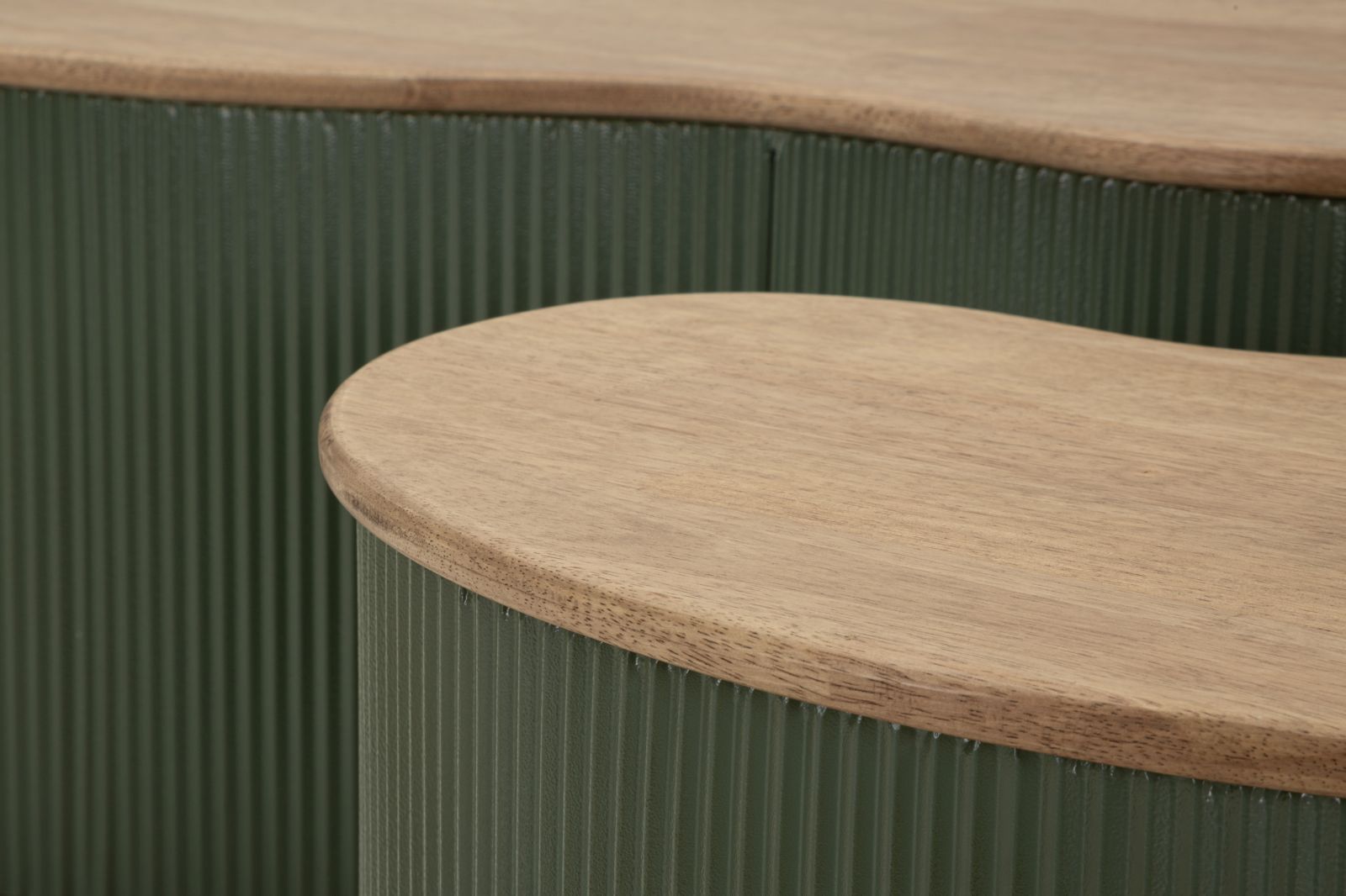 FRANKFURT COFFEE TABLE GREEN SET 2 PCS CM 87X53X32-50X35X28 - slika 6