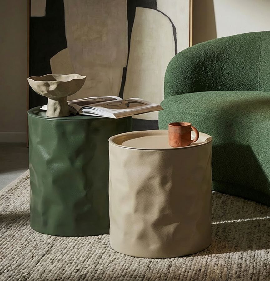 NORIMBERGA END TABLE SET 2 PCS CM Ø 39,5X48-35,5X40 - slika 6