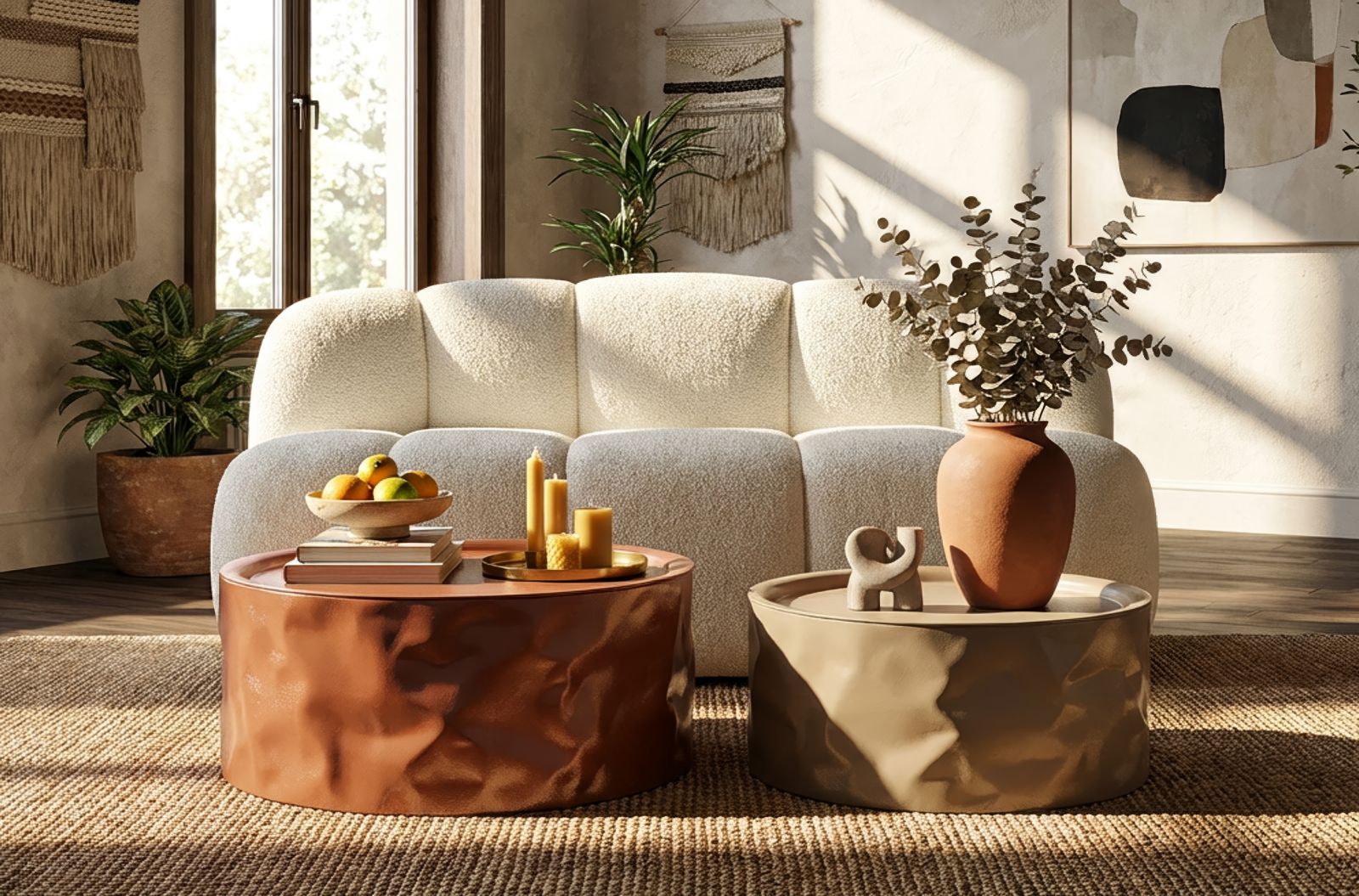 NORIMBERGA COFFEE TABLE SET 2 PCS CM Ø 62X30-51X26 - slika 6