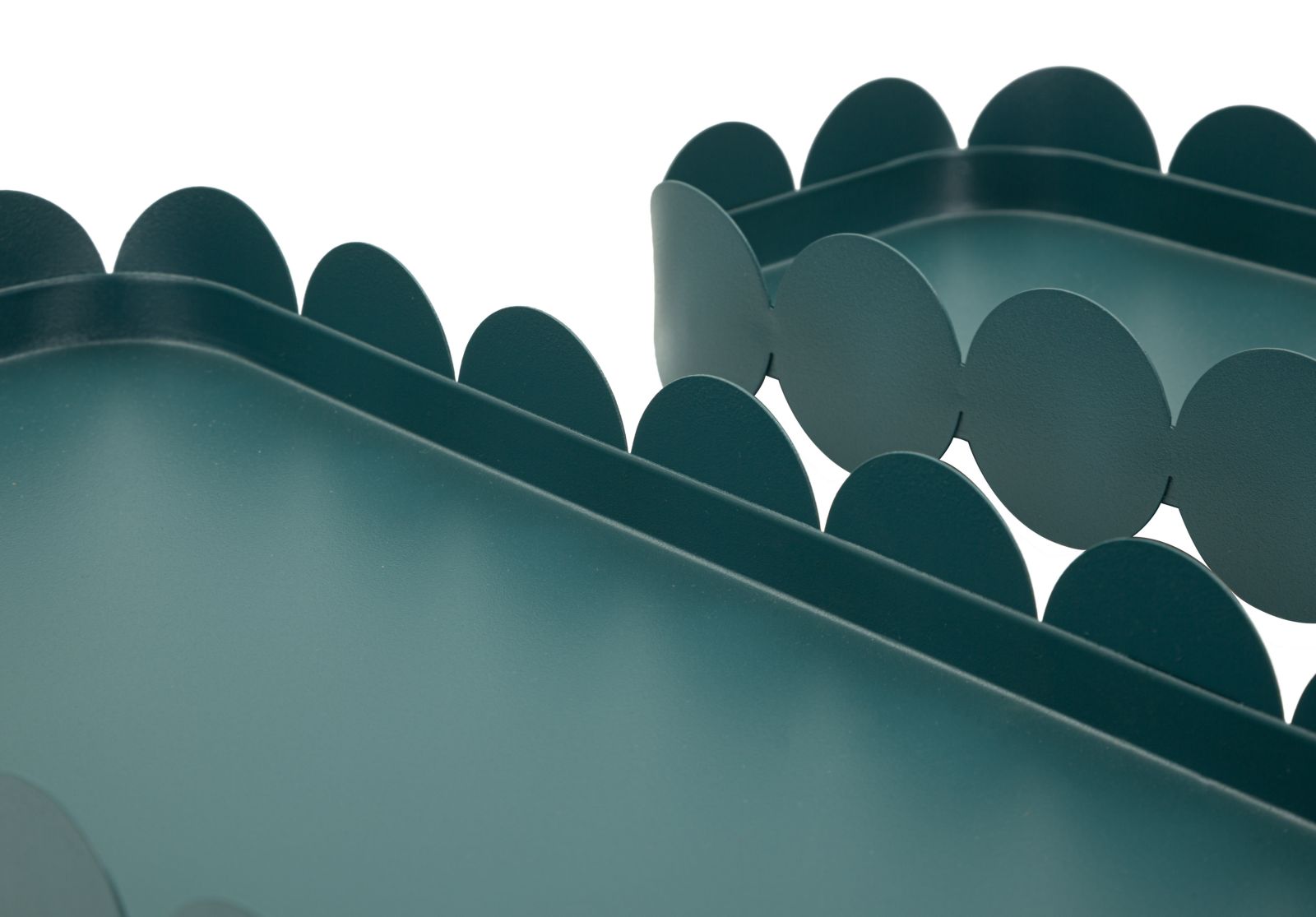 SATURN TRAY RECT. TEAL SET 2 PCS CM 40X16,5X4,5-29X12X4,5 - slika 4