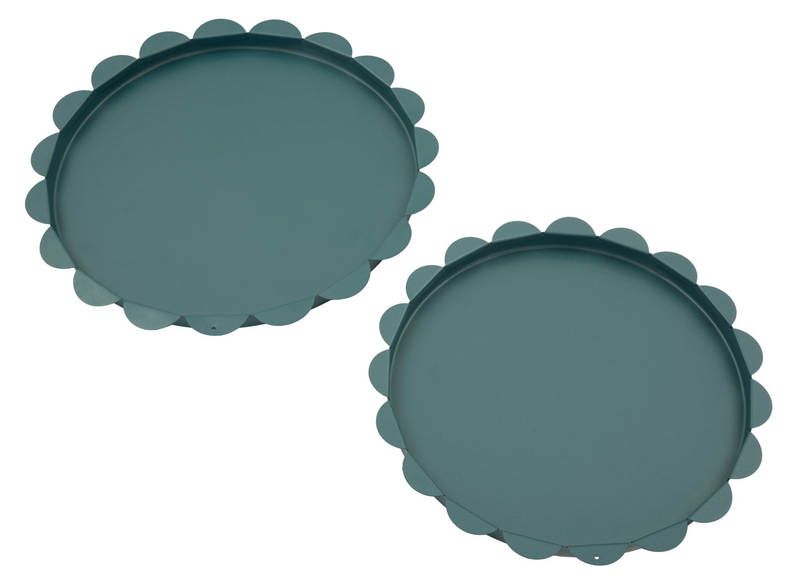 SATURN TRAY ROUND TEAL SET 2 PCS CM Ø 33X2-27,5X2 - slika 2