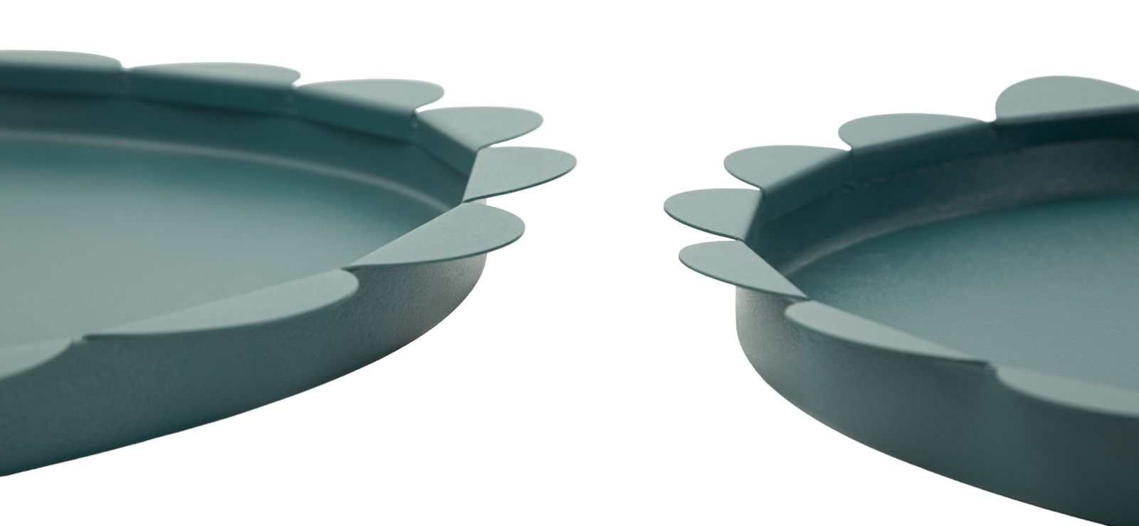 SATURN TRAY ROUND TEAL SET 2 PCS CM Ø 33X2-27,5X2 - slika 3