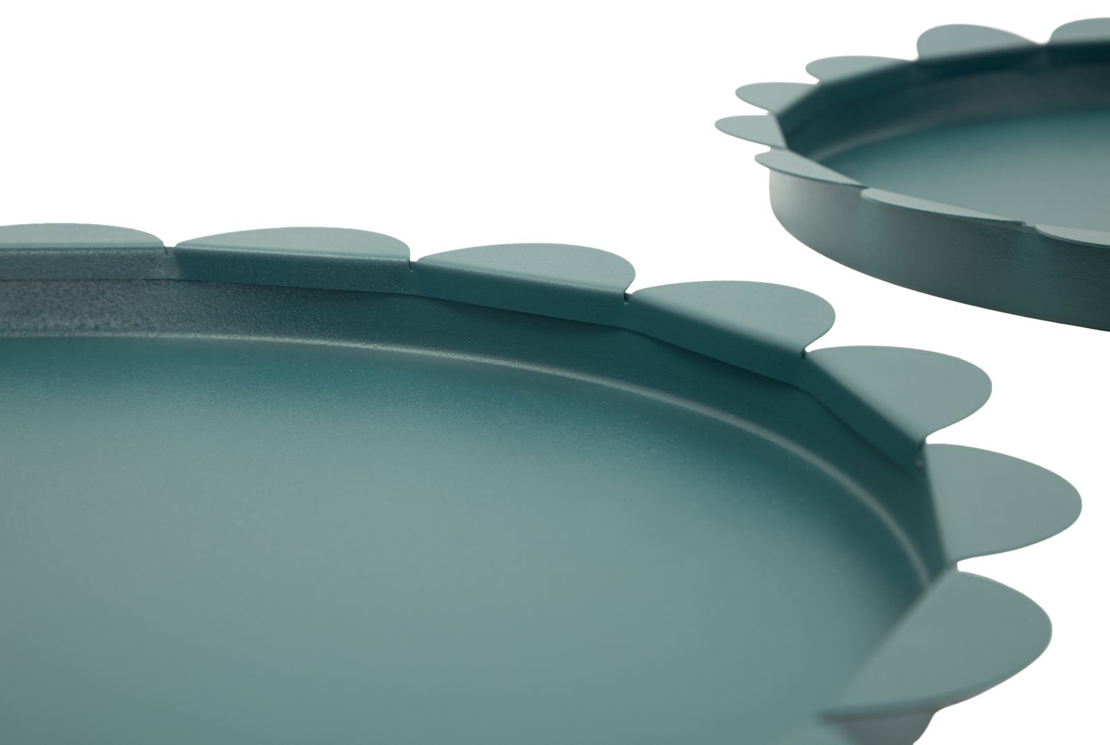 SATURN TRAY ROUND TEAL SET 2 PCS CM Ø 33X2-27,5X2 - slika 4