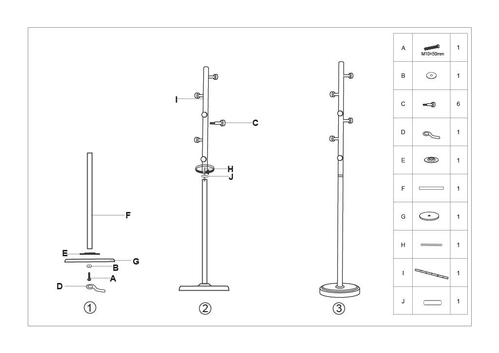 HANG CLOTHES ROCK CM Ø 30X176 - slika 8