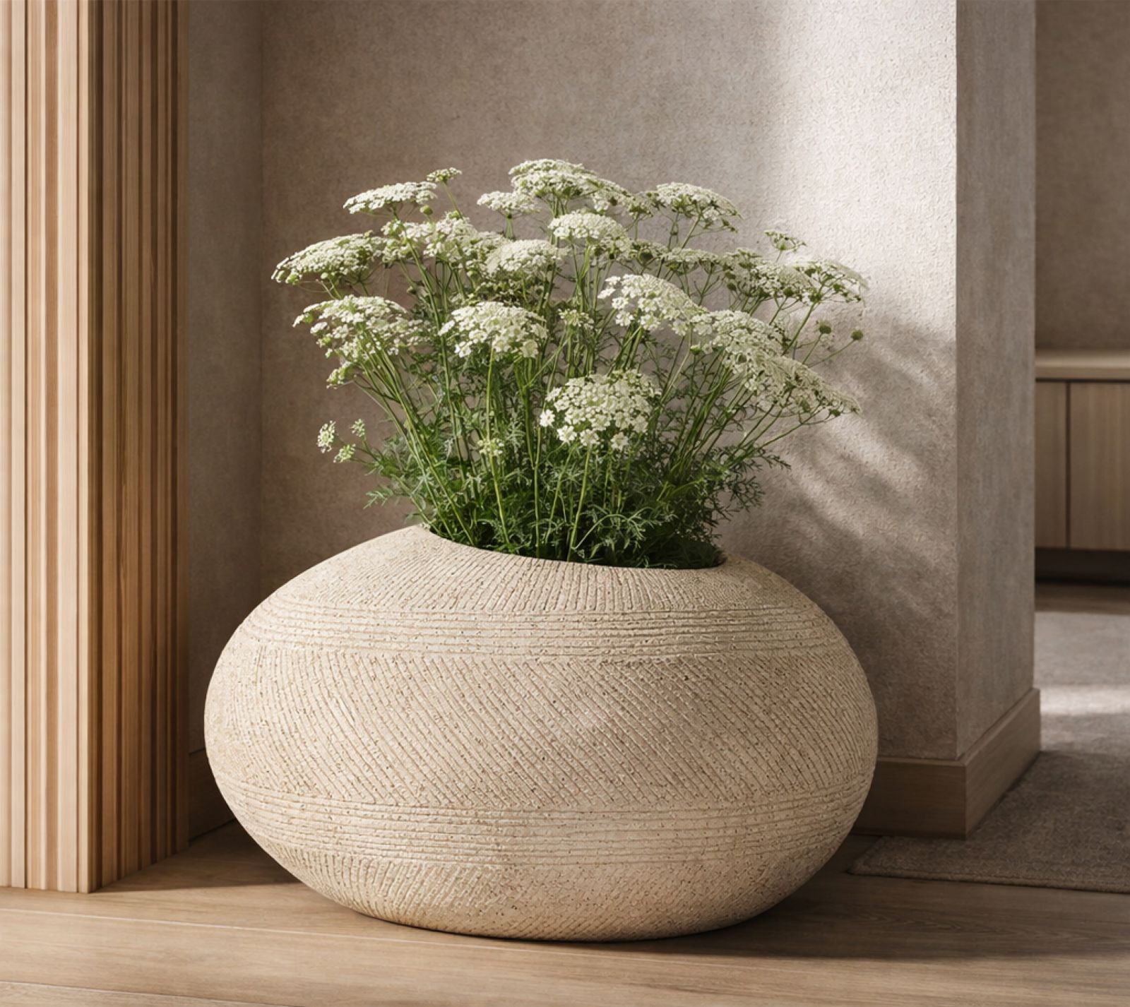 STONE VASE HOLDER CM 54,5X42,5X30 - slika 6