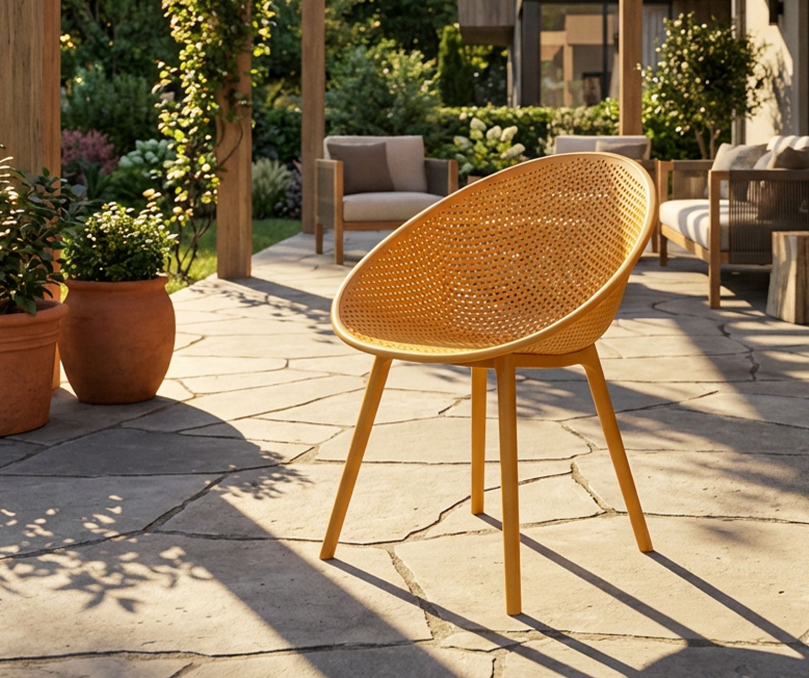 IBIZA MUSTARD CHAIR SET 2 PCS CM 59X59X83 (SEAT HEIGHT CM 45) - slika 10
