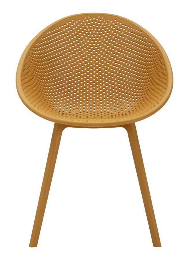 IBIZA MUSTARD CHAIR SET 2 PCS CM 59X59X83 (SEAT HEIGHT CM 45) - slika 2