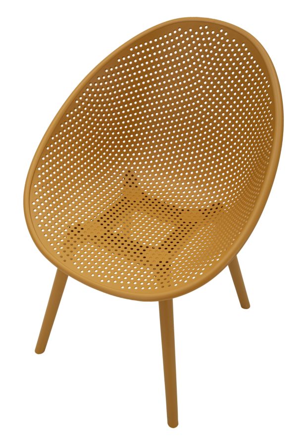 IBIZA MUSTARD CHAIR SET 2 PCS CM 59X59X83 (SEAT HEIGHT CM 45) - slika 4