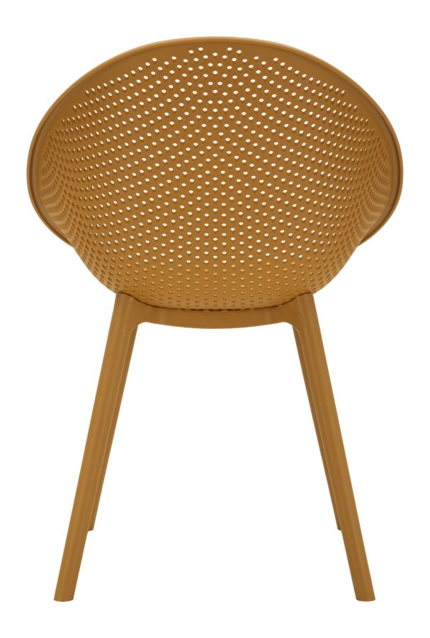 IBIZA MUSTARD CHAIR SET 2 PCS CM 59X59X83 (SEAT HEIGHT CM 45) - slika 5