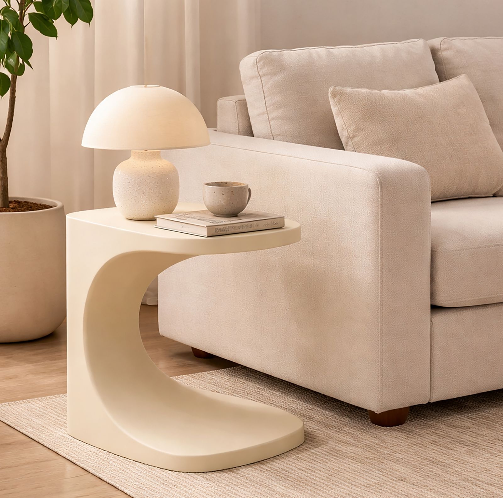 IBIZA WHITE END TABLE CM 42X42X52 - slika 6