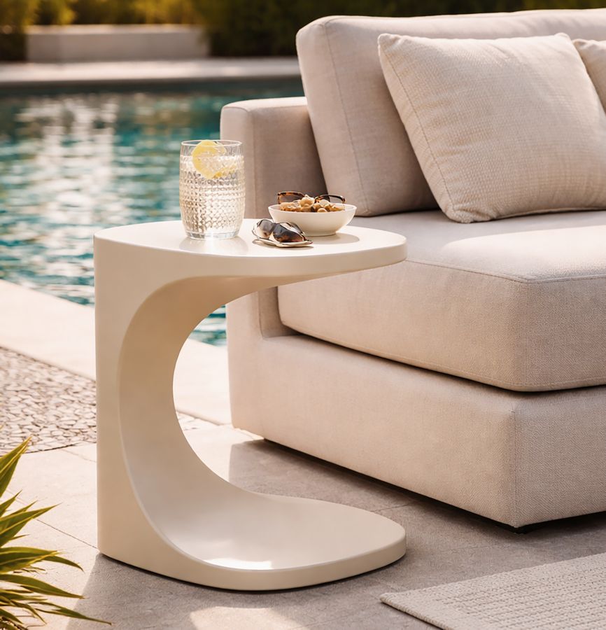 IBIZA WHITE END TABLE CM 42X42X52 - slika 7