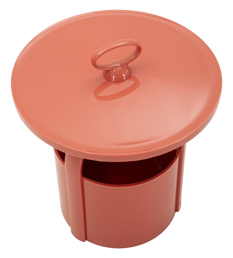 IRIS END TABLE RED CM Ø 44X43 - slika 2