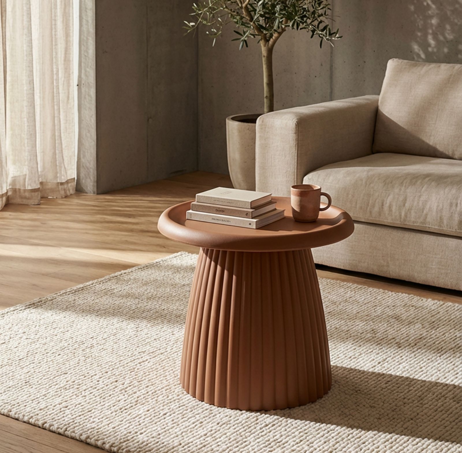 GEAX END TABLE RED CM Ø 50X45 - slika 5