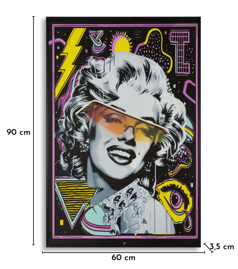 PRINTING ON CANVAS WITH LED MARILIN CM 60X3,5X90 (3D ACRILIC APPLICATION) - slika 9