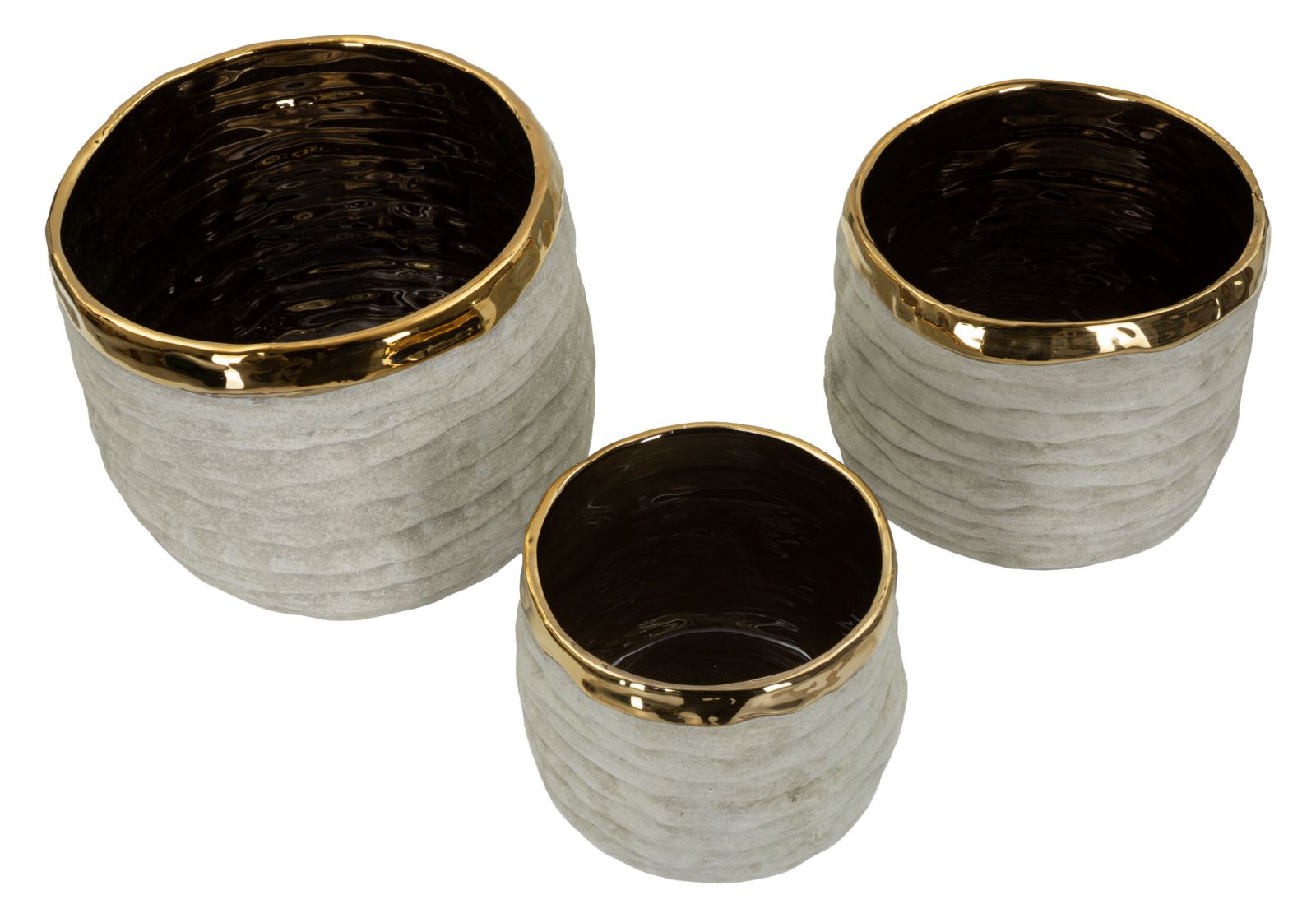 LIMA TALL CACHEPOT SET 3 PCS CM Ø 23X17,5-18,5X15-15X12,5 - slika 2